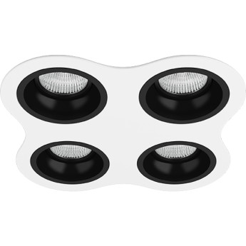Комплект из светильников и рамки LIGHTSTAR Domino D64607070707
