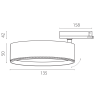 Светильник для трековой системы LIGHTSTAR ALTA PRO A5746QT60G